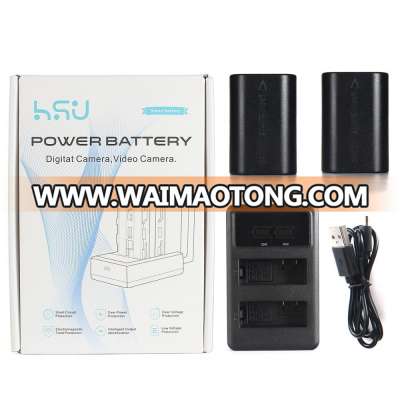 HSU 2000 mAh Best Third Party Dual Battery Charger Pack LP-E6 LPE6 LP E6 LP-E6N forCanon 70D 5DII 5D2 5D3 7D 6D 60D