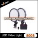 High Quality Led Round Video Light Led Studio Light With Remote Controller Professional DSLR Camera Light PT-800S kit